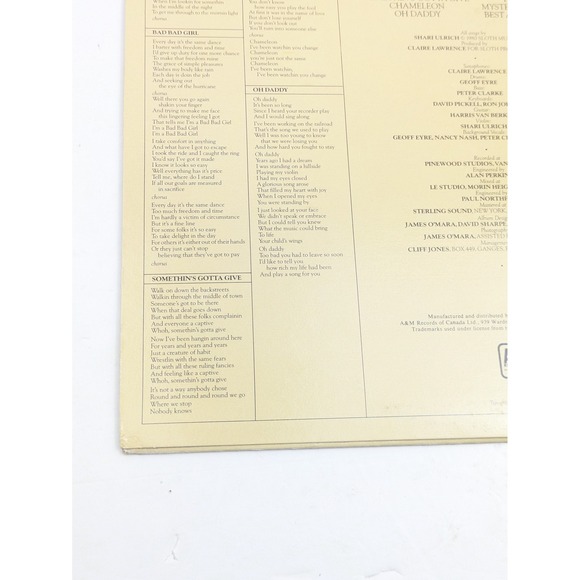 Shari Ulrich Long Nights LP 1980 A&M SP-9046 Vinyl Record Canada Folk Pop Rock - Picture 7 of 15